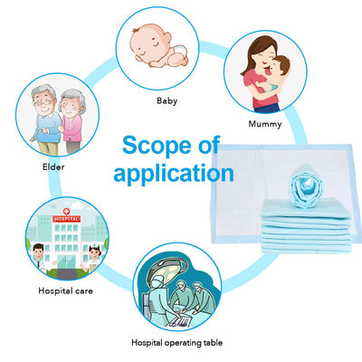 Disposable OEM 300mm 20GSM Printed PE Film Adult Nursing Pad