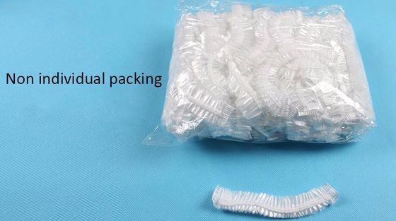 ISO9001 TS16949 Clear Plastic PE Shower Cap For Bathroom Salon