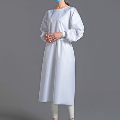 Polyethylene Disposable 70gsm Breathable PE Film Fabric Polyester For Civil Protective Clothes