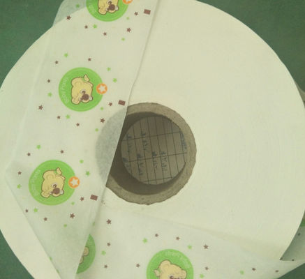 Nonwoven Back Sheet 18um 90um PE Laminated Film For Baby Nappies Diapers