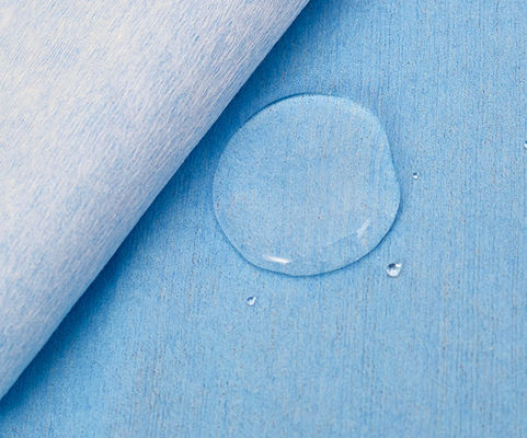 Spunbond 50% Wood Pulp Polyester 85GSM PE Film Nonwoven Laminated Non Woven Fabric