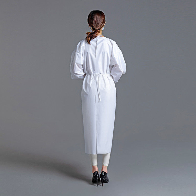 CE 30gsm 40gsm PE Protective Film Overall Isolation Gowns Non Medical For Factory